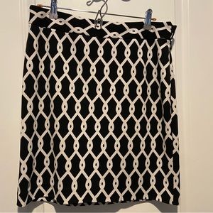 Adrienne Vittadini chain link skirt